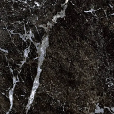 картинка Керамогранит Gresse-Stone - GRS05-03 60x60 (Simbel-carbon, мрамор черно-белый) 