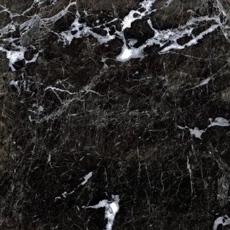 изображение 2 Керамогранит Gresse-Stone - GRS05-03 60x60 (Simbel-carbon, мрамор черно-белый)