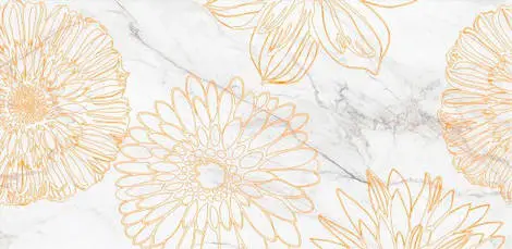 картинка Декор для плитки Briere Flower 2 белый